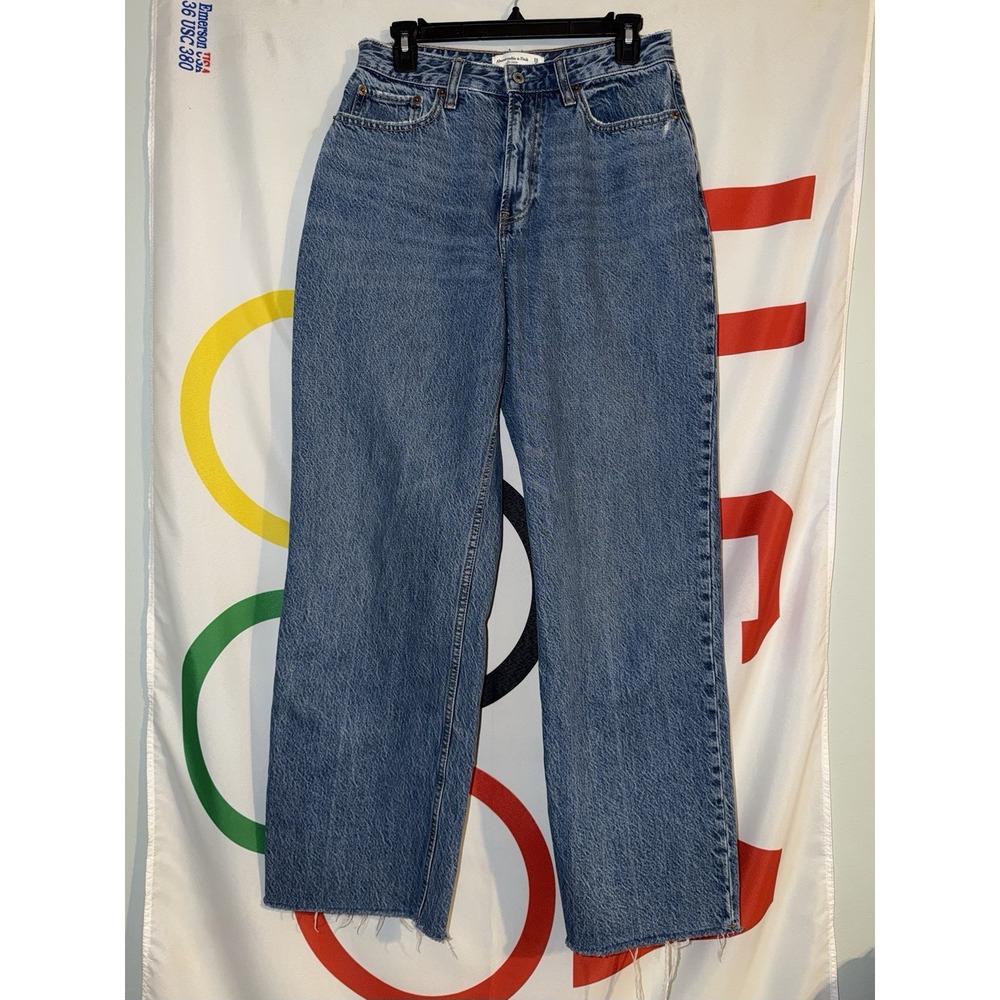 Abercrombie & Fitch The Loose High Rise Jeans Womens 28 6 Curve Love Denim